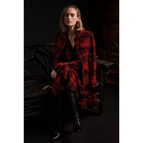 Polo Ralph Lauren Jackets & Blazers - Polo Ralph Lauren Women’s Jacket 4 Plaid Twill Utility Jacket Wool Blend $698